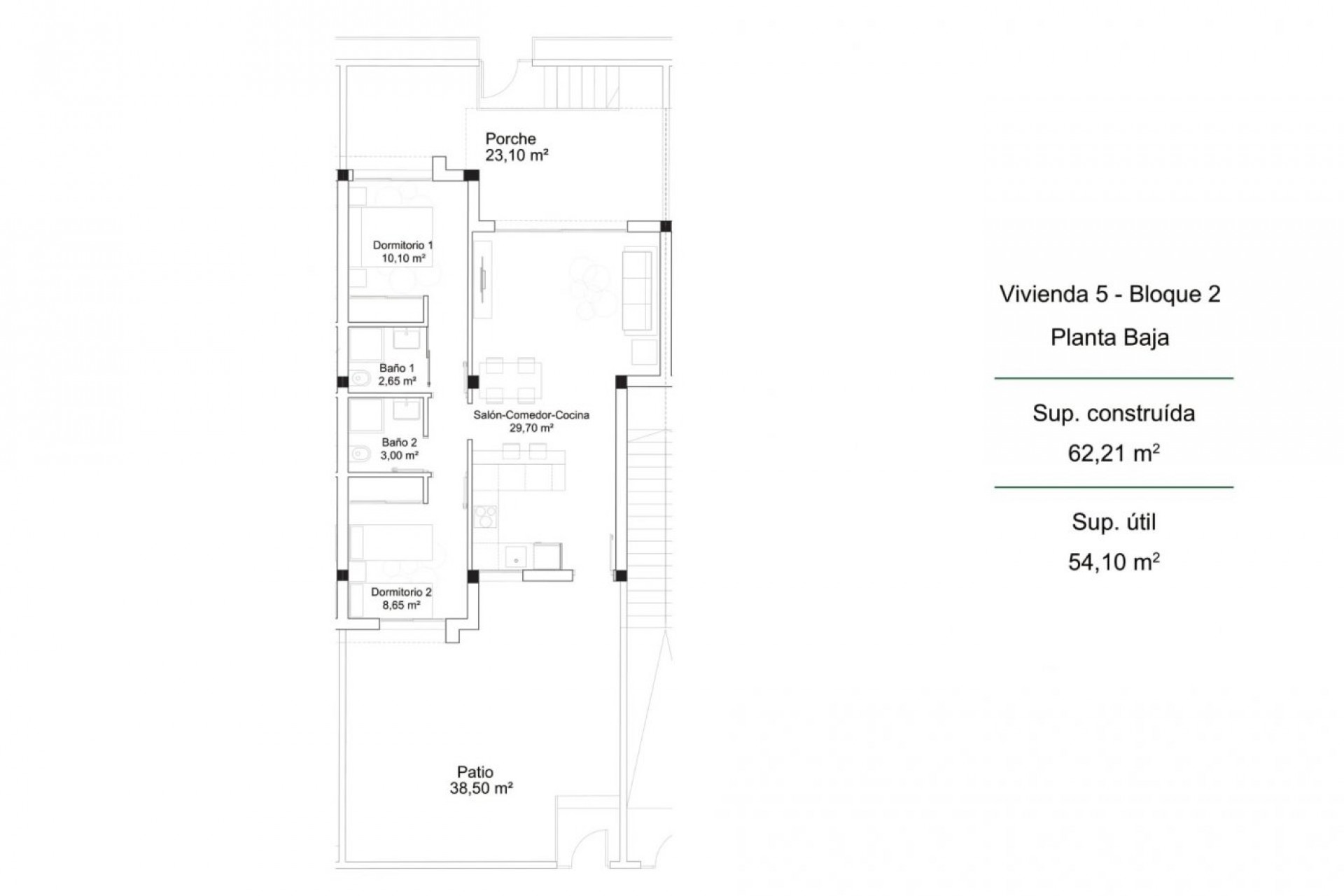 New Build - Bungalow - Orihuela Costa - Pau 26