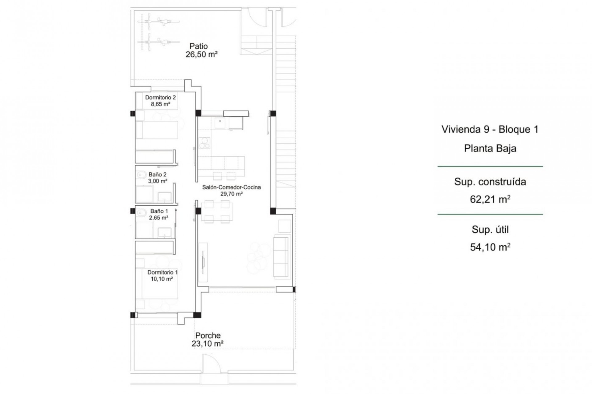 New Build - Bungalow - Orihuela Costa - Pau 26