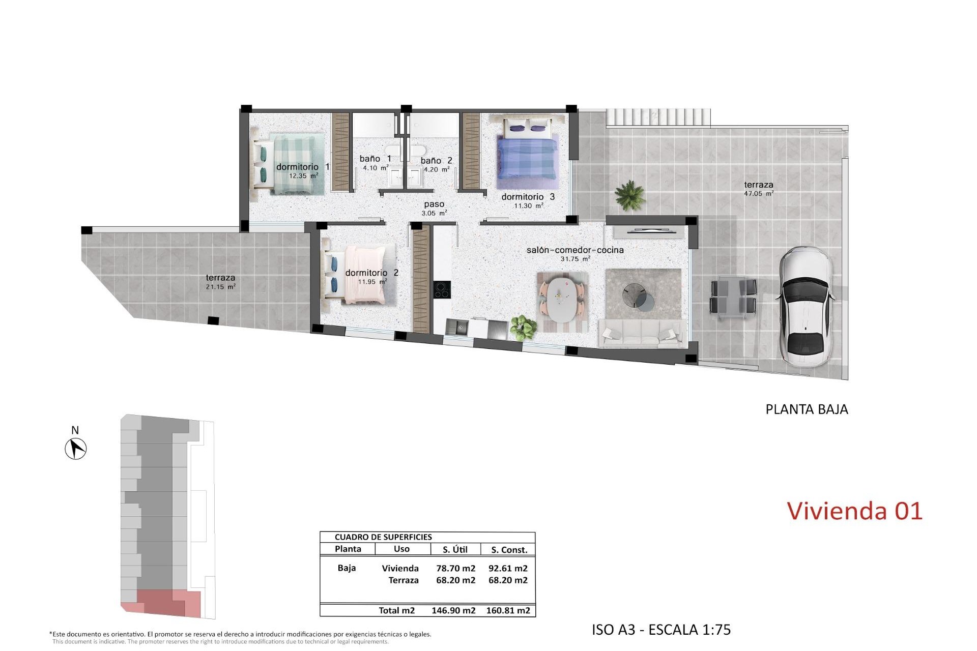 New Build - Bungalow - Pilar de la Horadada - Polígono Industrial Zona Raimundo Bened