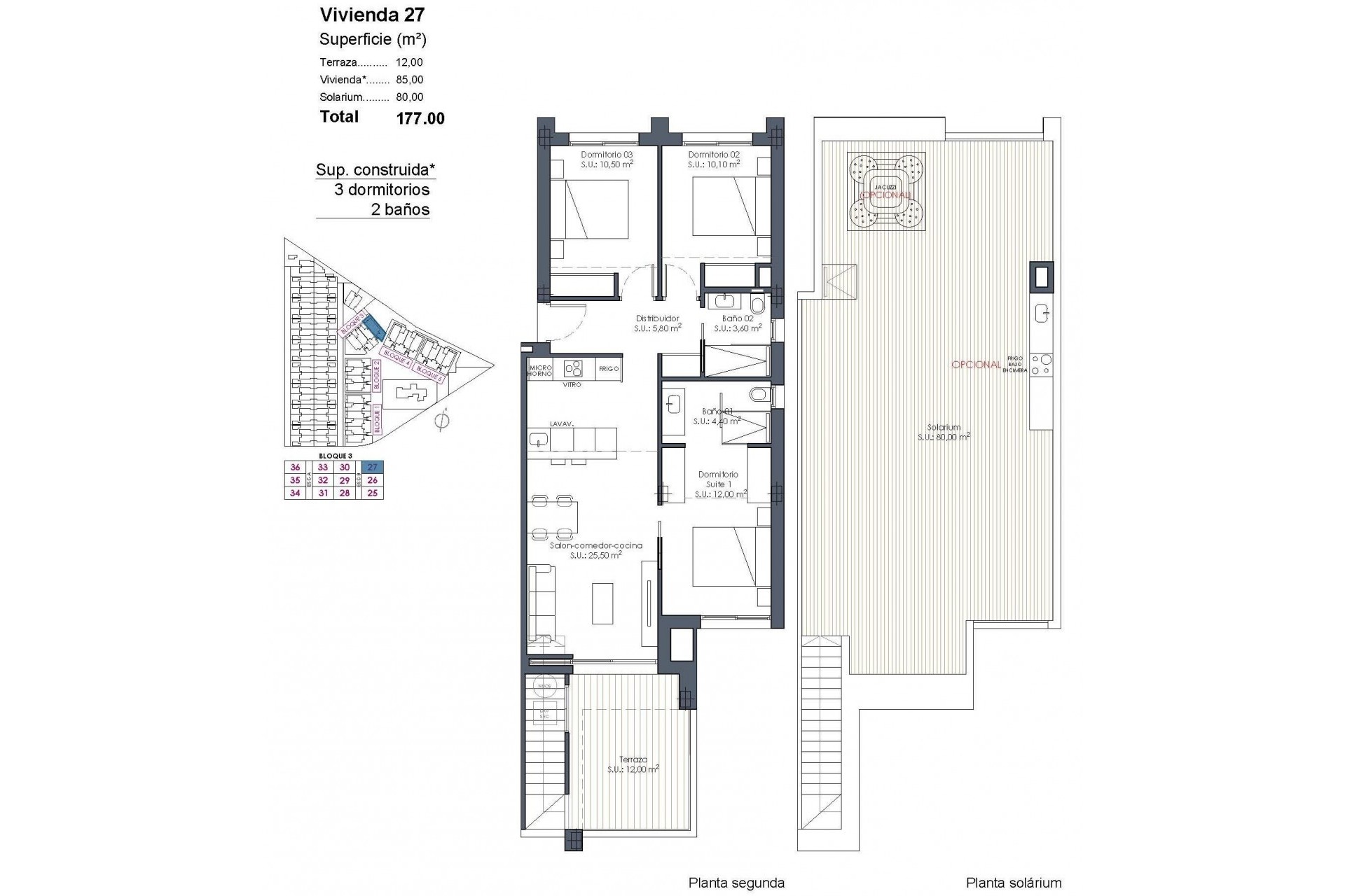 New Build - Penthouse - Los Alcazares - Serena Golf