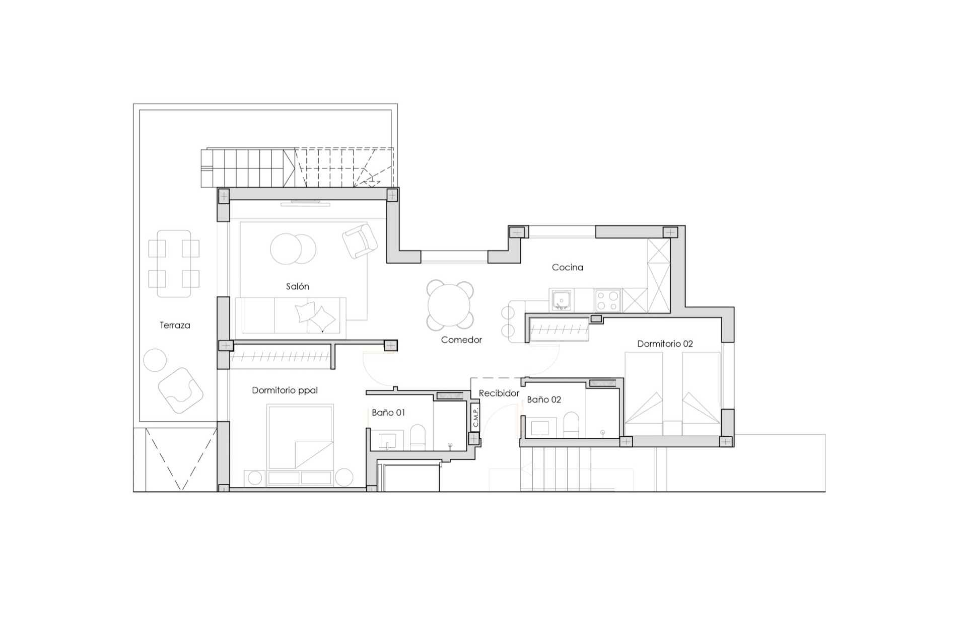 Nouvelle construction - Appartement - Santa Rosalía