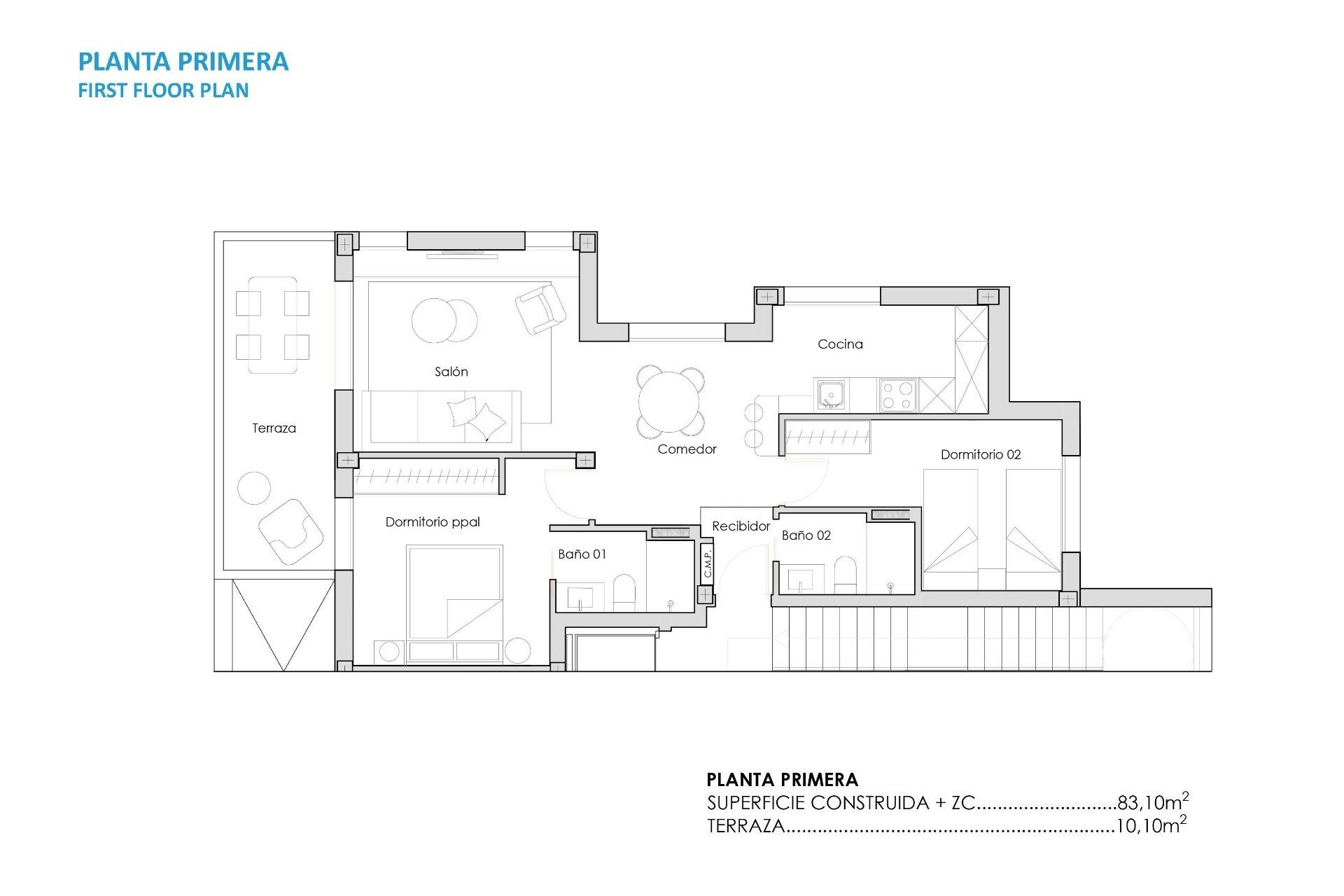 Nouvelle construction - Appartement - Torre Pacheco - Santa Rosalía
