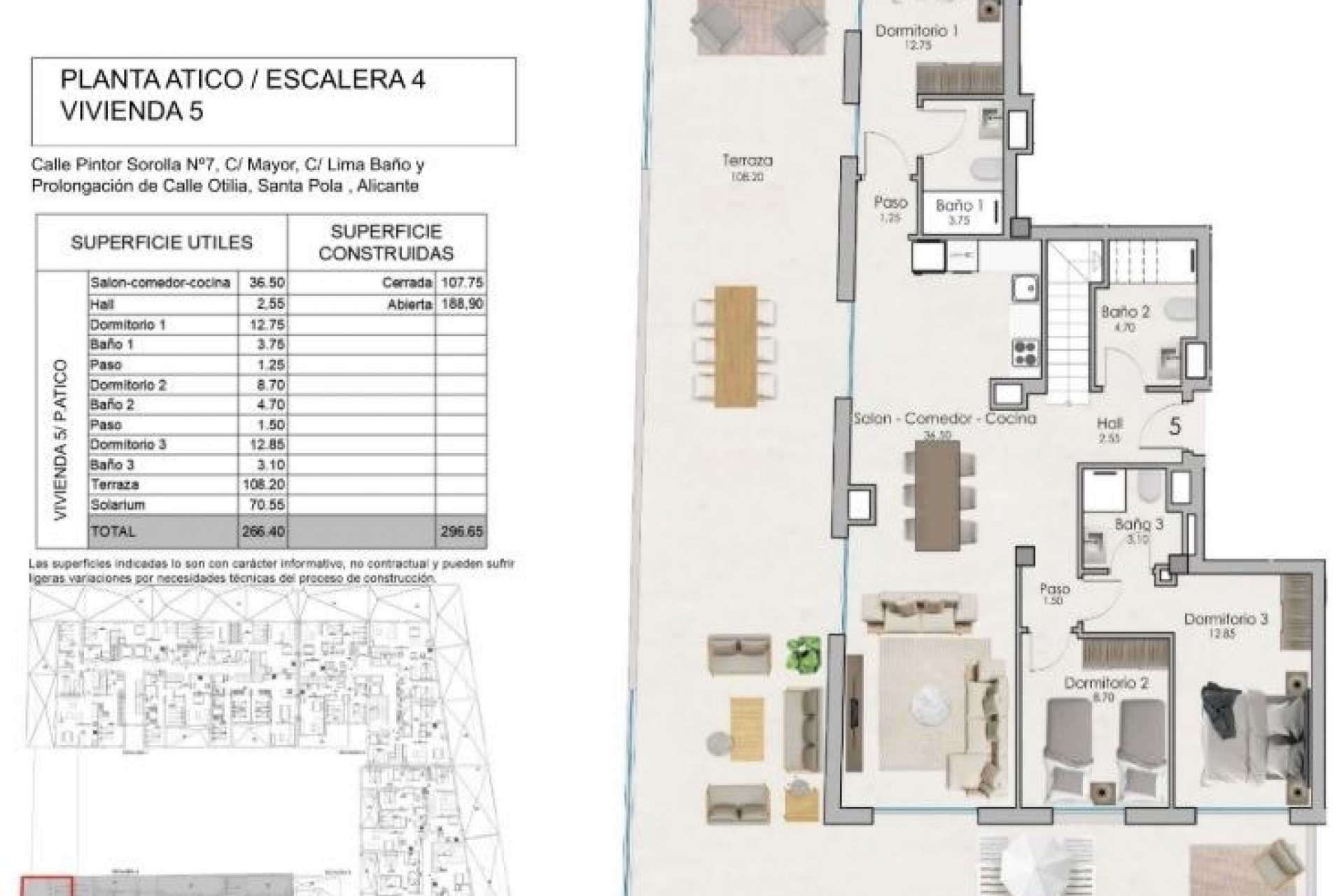 Nouvelle construction - Attique - Santa Pola - Estacion de autobuses