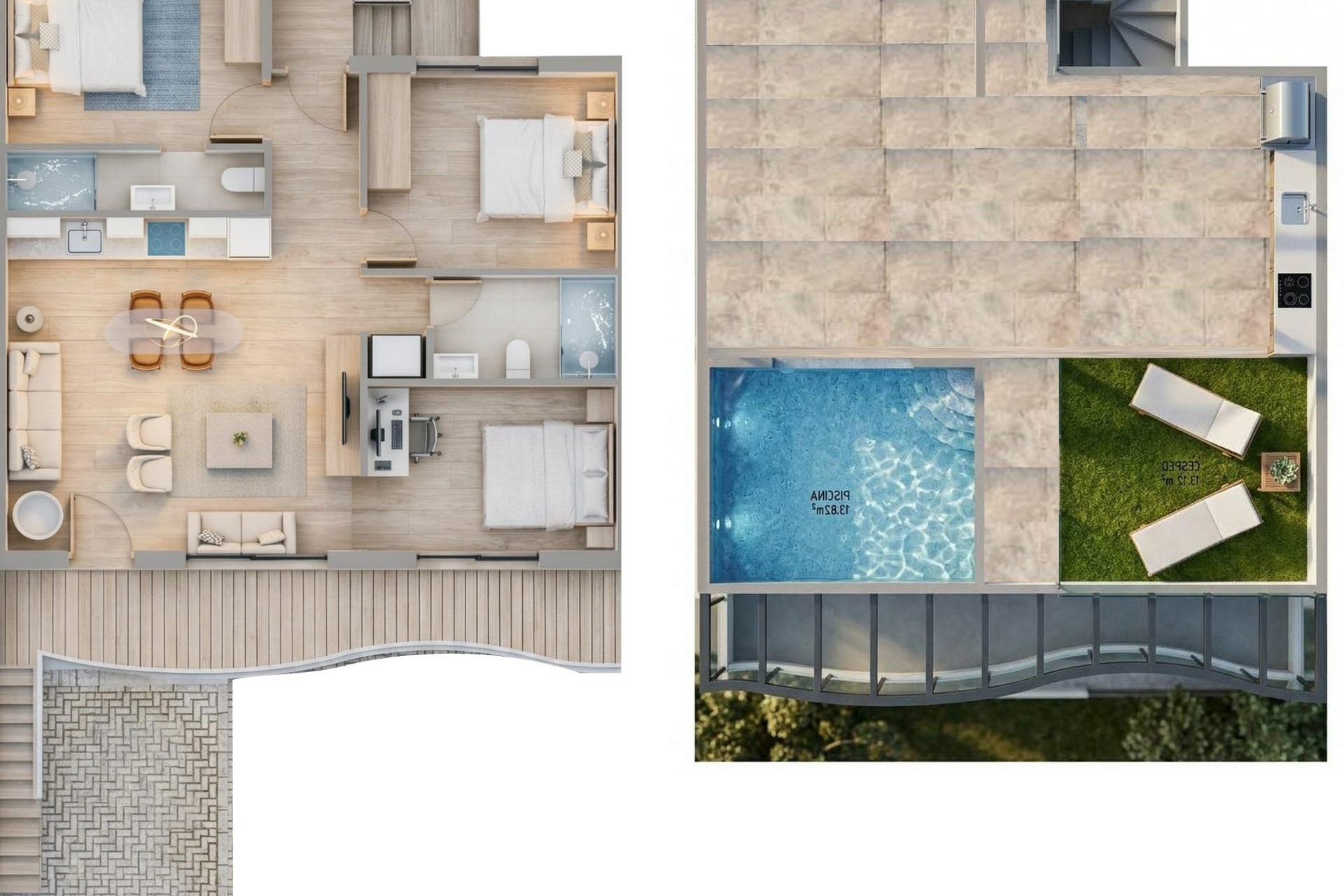 Nueva construcción  - Bungalow - Pilar de la Horadada - parques de Andromeda