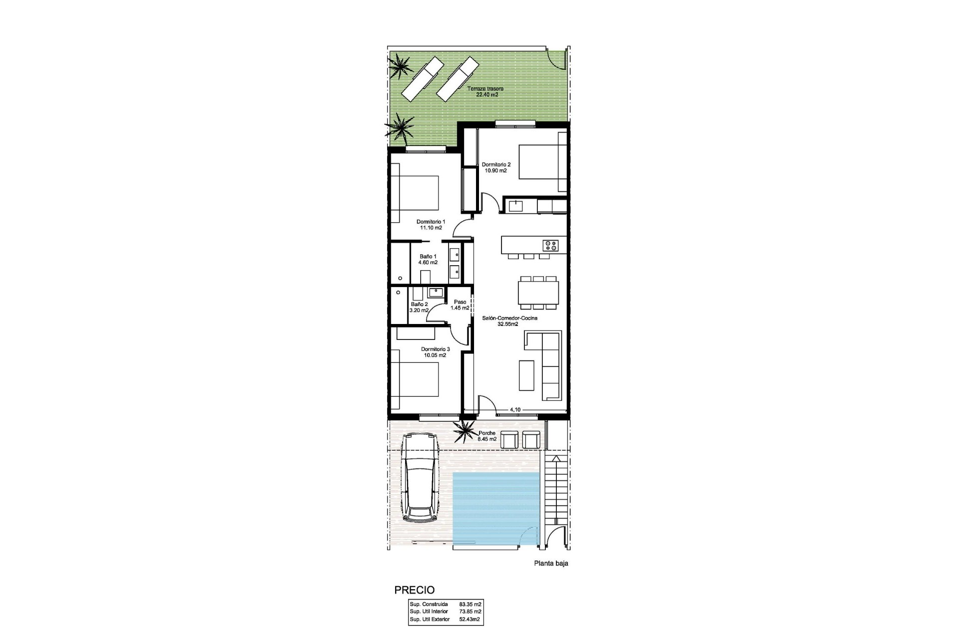 Nueva construcción  - Bungalow - Santiago de la Ribera - Santiago De La Ribera