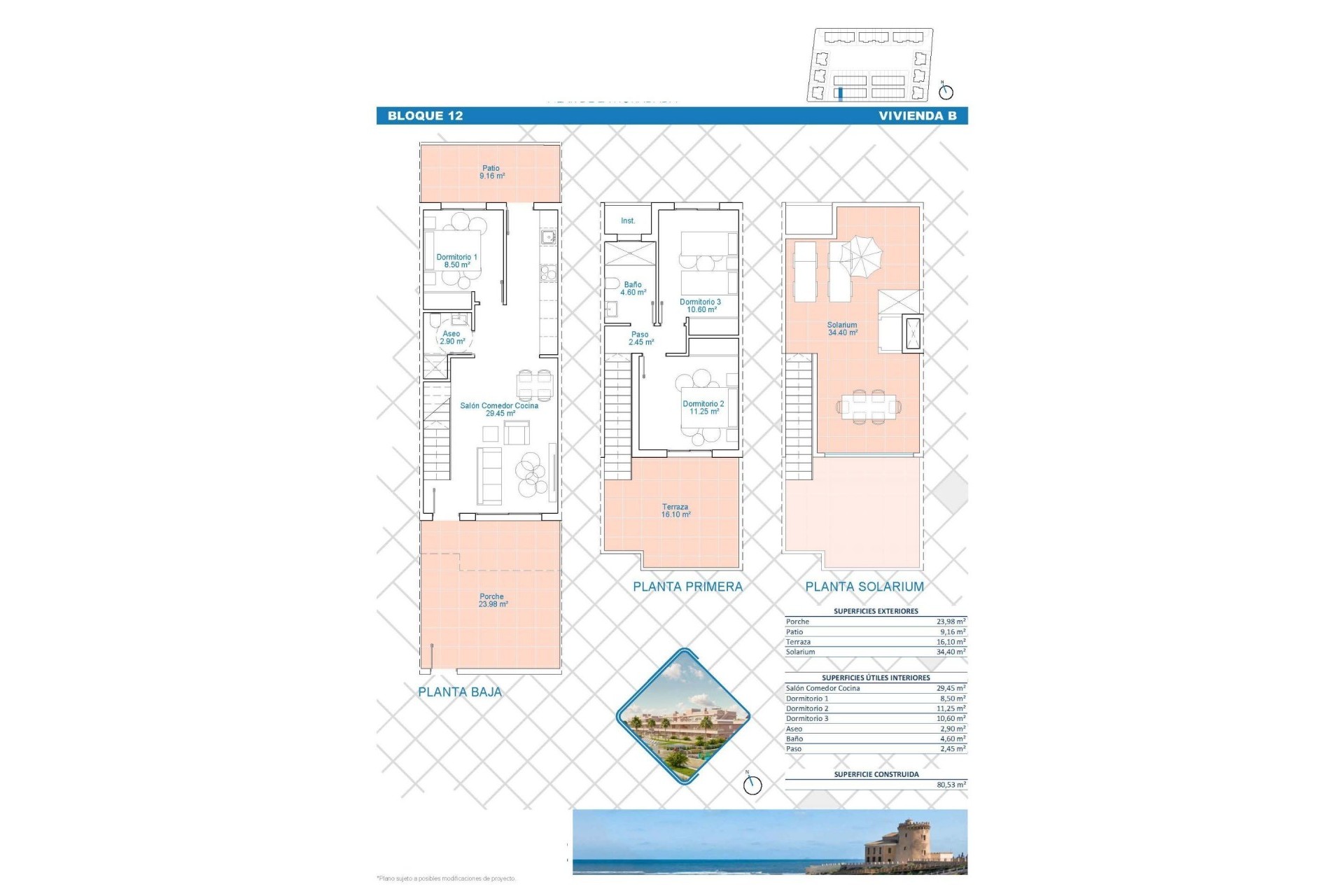 Nueva construcción  - Town House - Pilar de la Horadada - Lo Monte