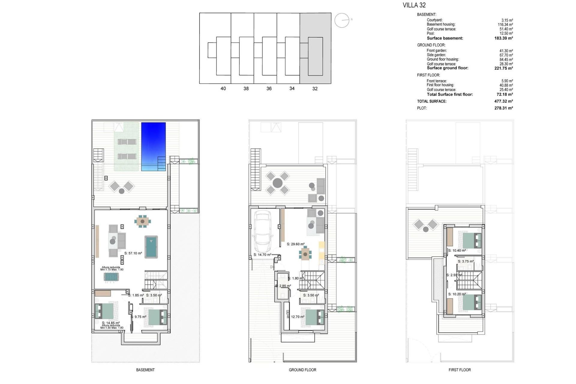 Nueva construcción  - Villa - Los Alcazares - Serena Golf