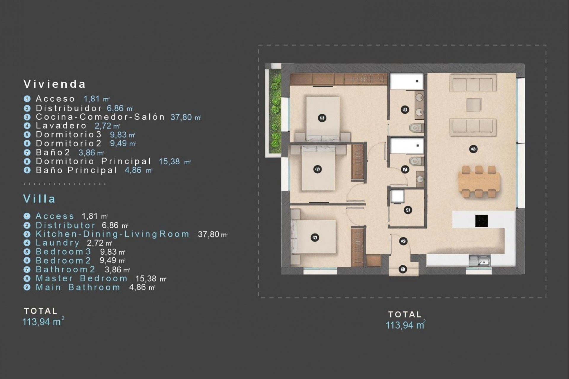 Nueva construcción  - Villa - Orihuela Costa - Las Filipinas