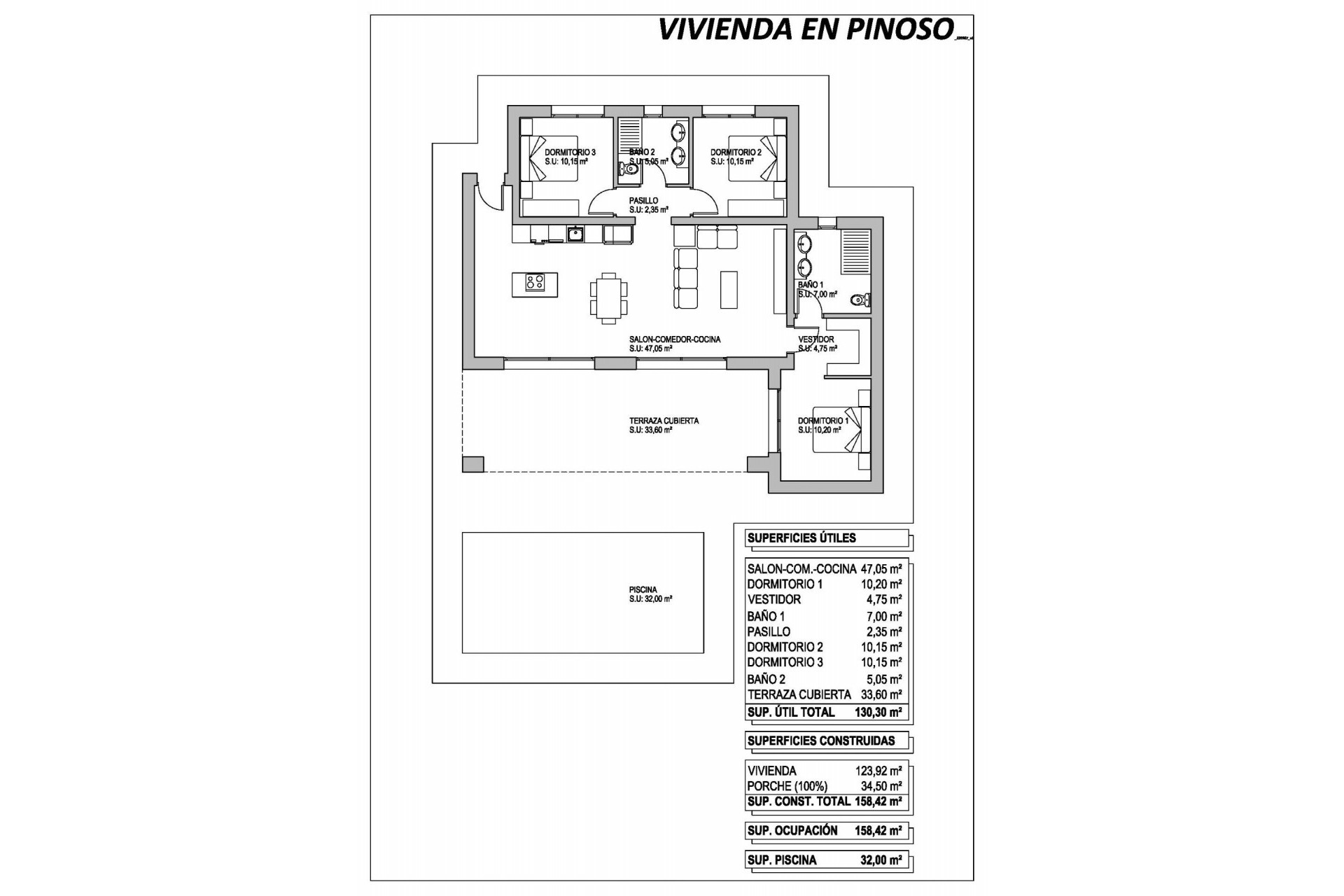 Nueva construcción  - Villa - Pinoso - Campo