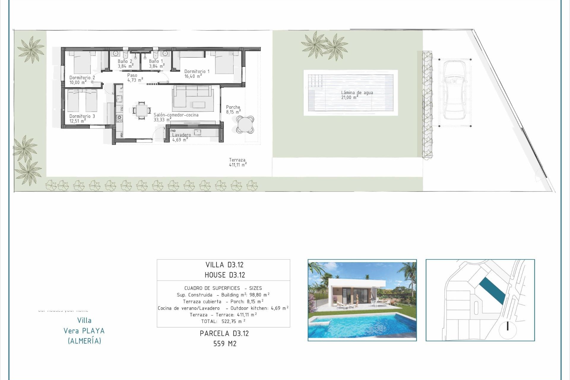 Nueva construcción  - Villa - Vera - Pueblo Salinas