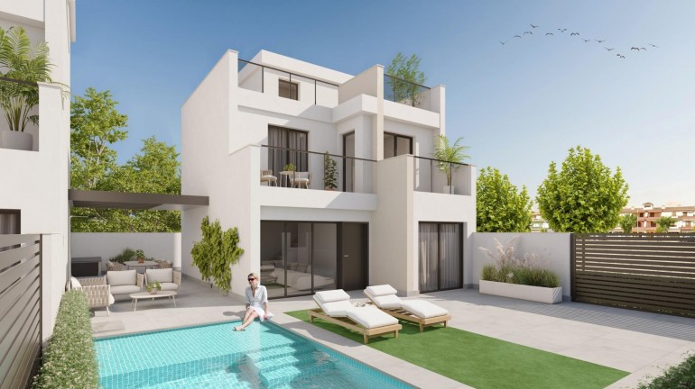 Villa - Nueva construcción  - Los Alcazares -
                Playa la Atascadera