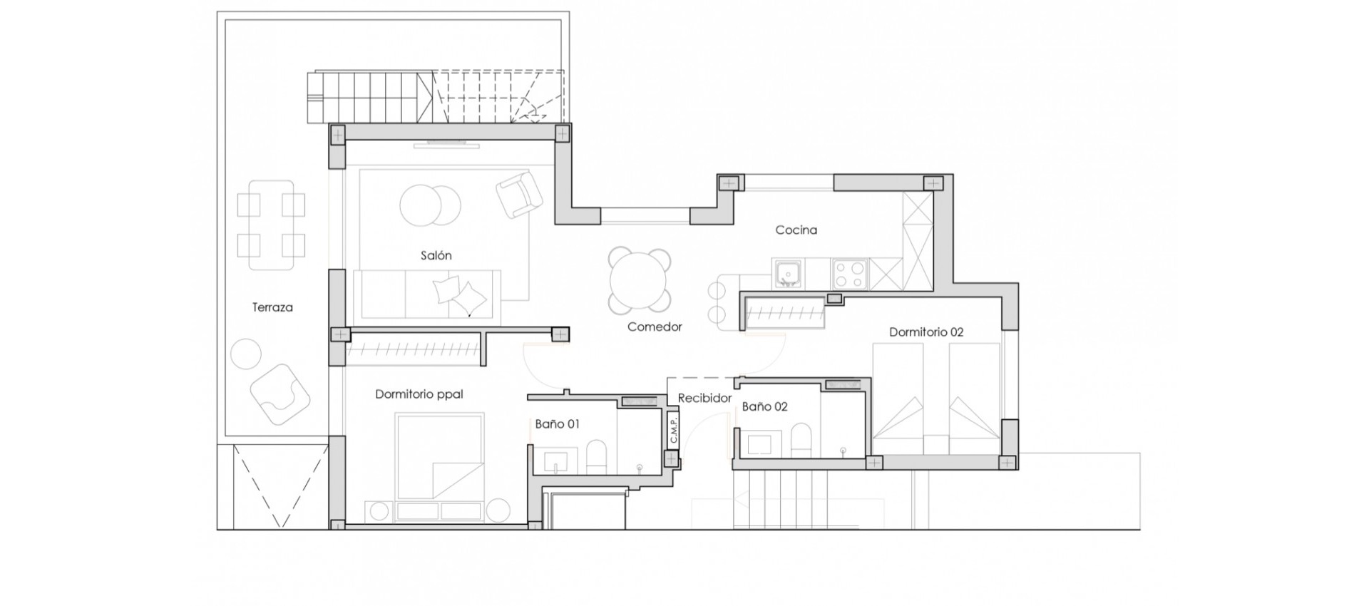 Nouvelle construction - Appartement - Santa Rosalía