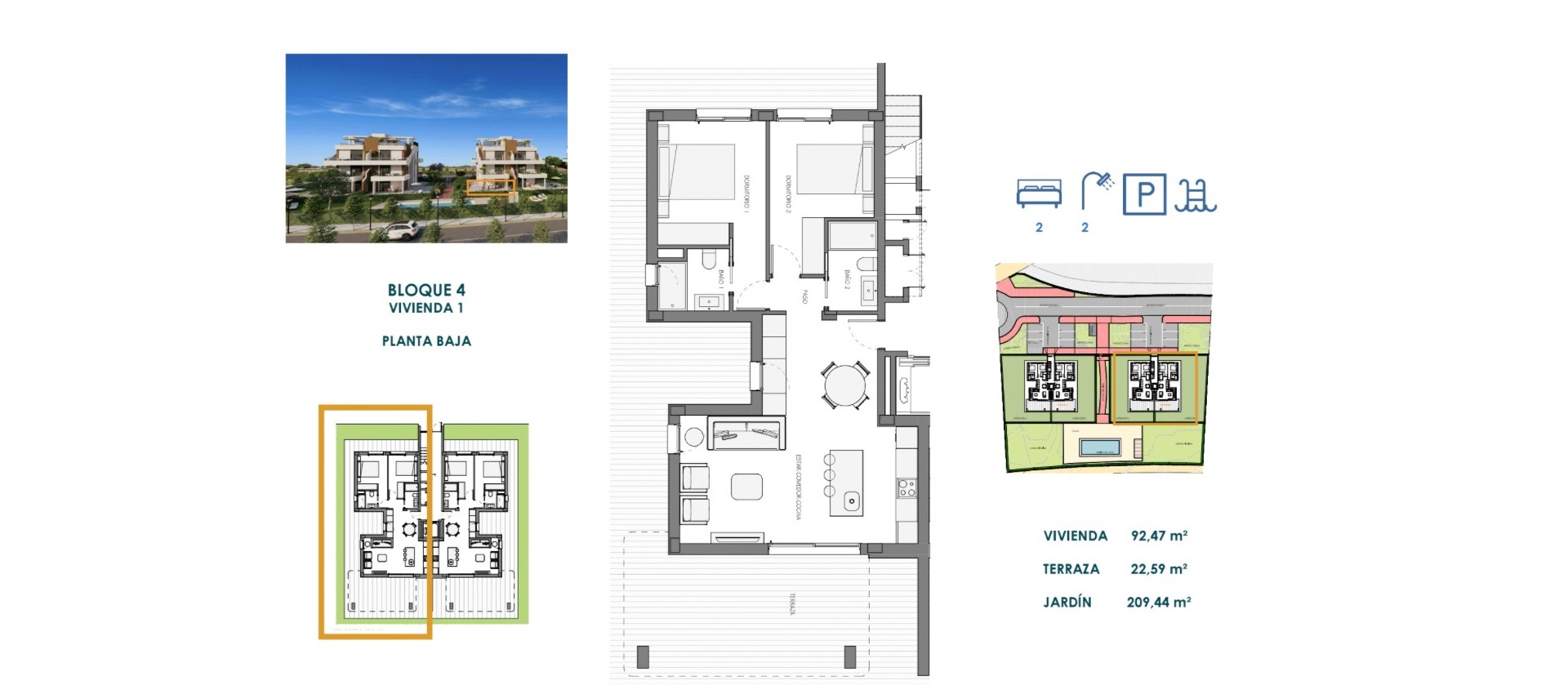 Nouvelle construction - Appartement - Fuente Álamo - Hacienda Del Álamo Golf