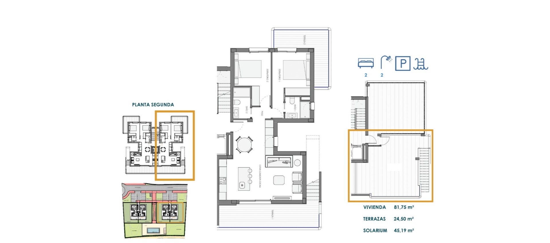 Nouvelle construction - Appartement - Fuente Álamo - Hacienda Del Álamo Golf