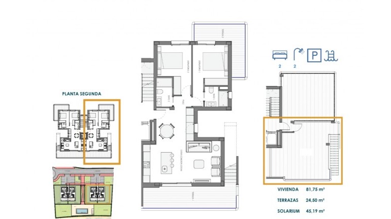 Nouvelle construction - Appartement - Fuente Álamo - Hacienda Del Álamo Golf