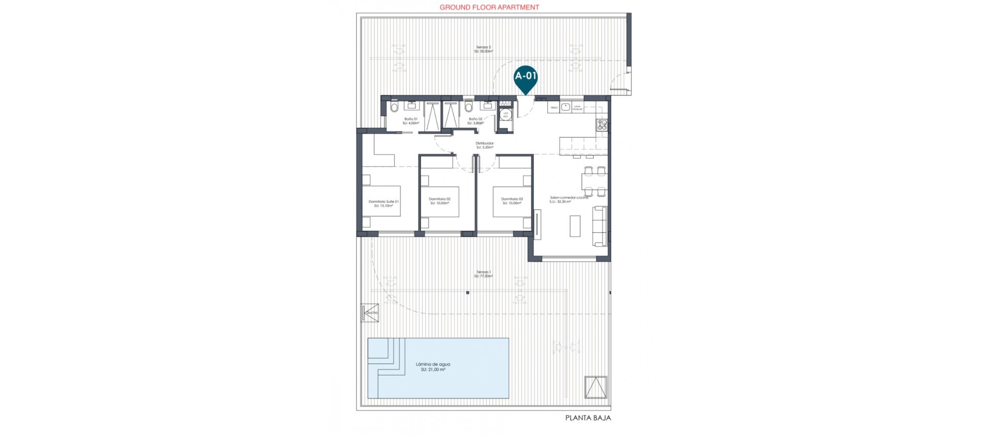 New Build - Apartment / flat - Los Alcazares - Serena Golf