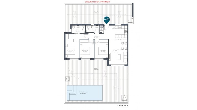 New Build - Apartment / flat - Los Alcazares - Serena Golf