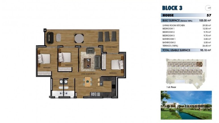New Build - Apartment / flat - Los Alcazares - La Serena Golf