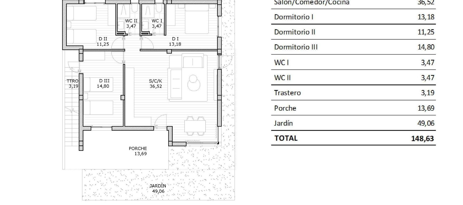 New Build - Bungalow - San Miguel de Salinas - Pueblo