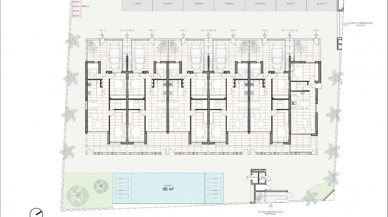 Nueva construcción  - Bungalow - Pilar de la Horadada - Zona Pueblo