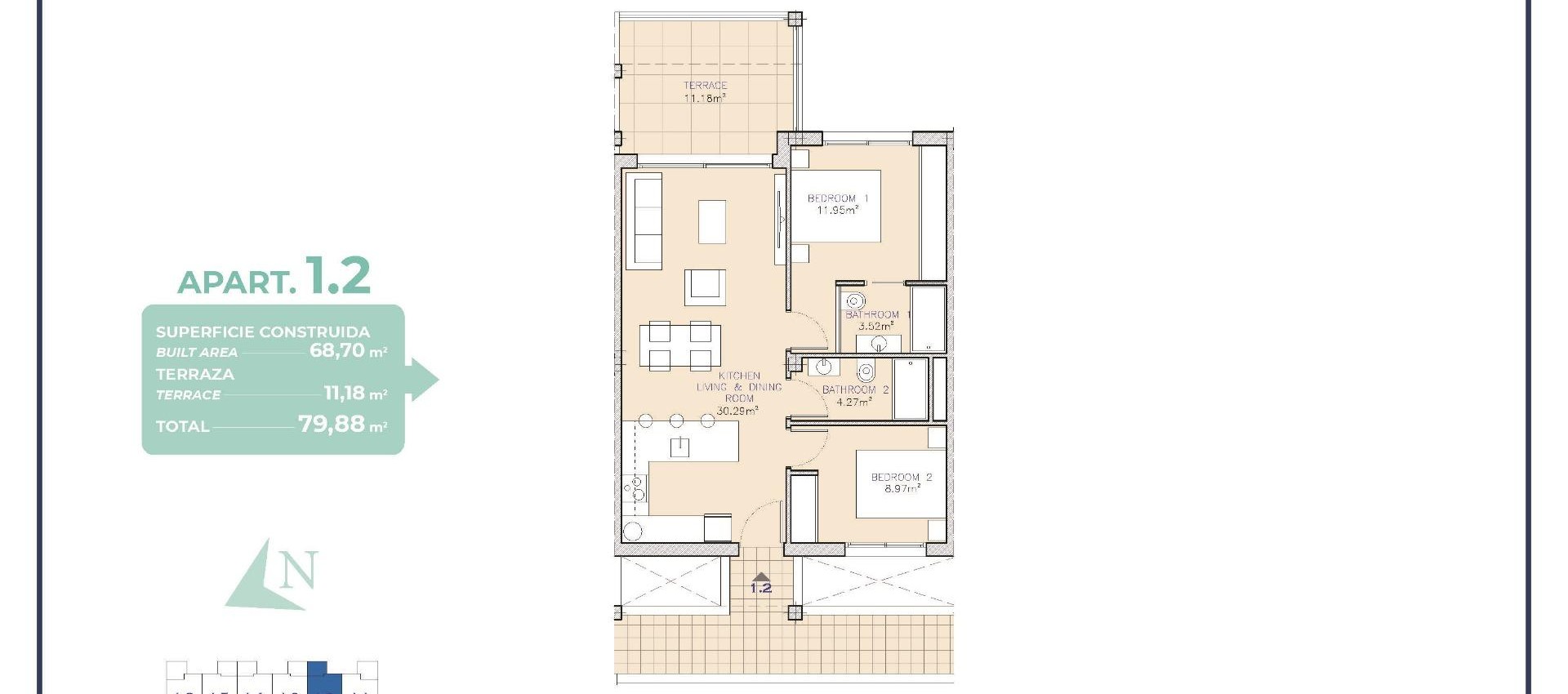 New Build - Apartment / flat - Los Alcazares - Serena Golf