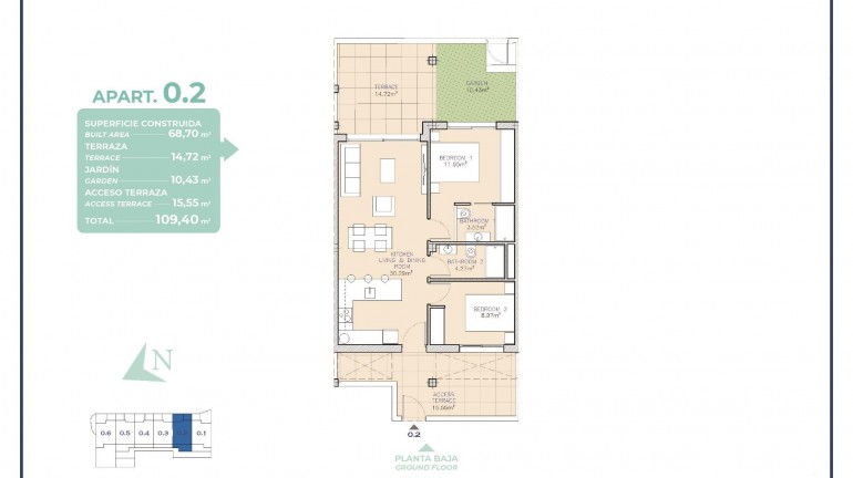 New Build - Apartment / flat - Los Alcazares - Serena Golf