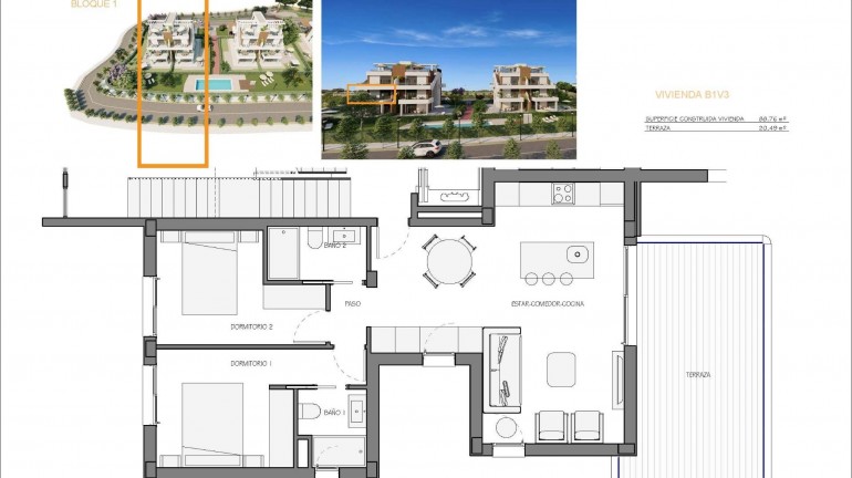 New Build - Apartment / flat - Fuente Álamo - Hacienda del Alamo