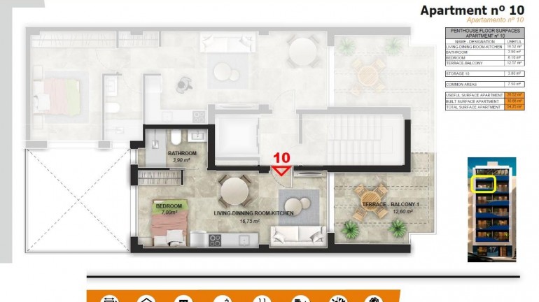 Nueva construcción  - Ático - Torrevieja - Playa del Acequión