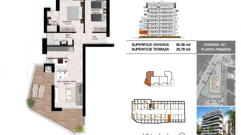 Nueva construcción  - Apartamento / piso - Guardamar del Segura - Puerto