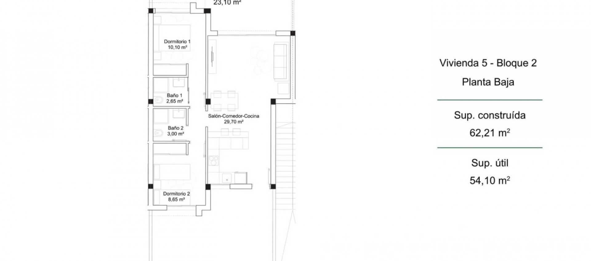 New Build - Bungalow - Orihuela Costa - Pau 26
