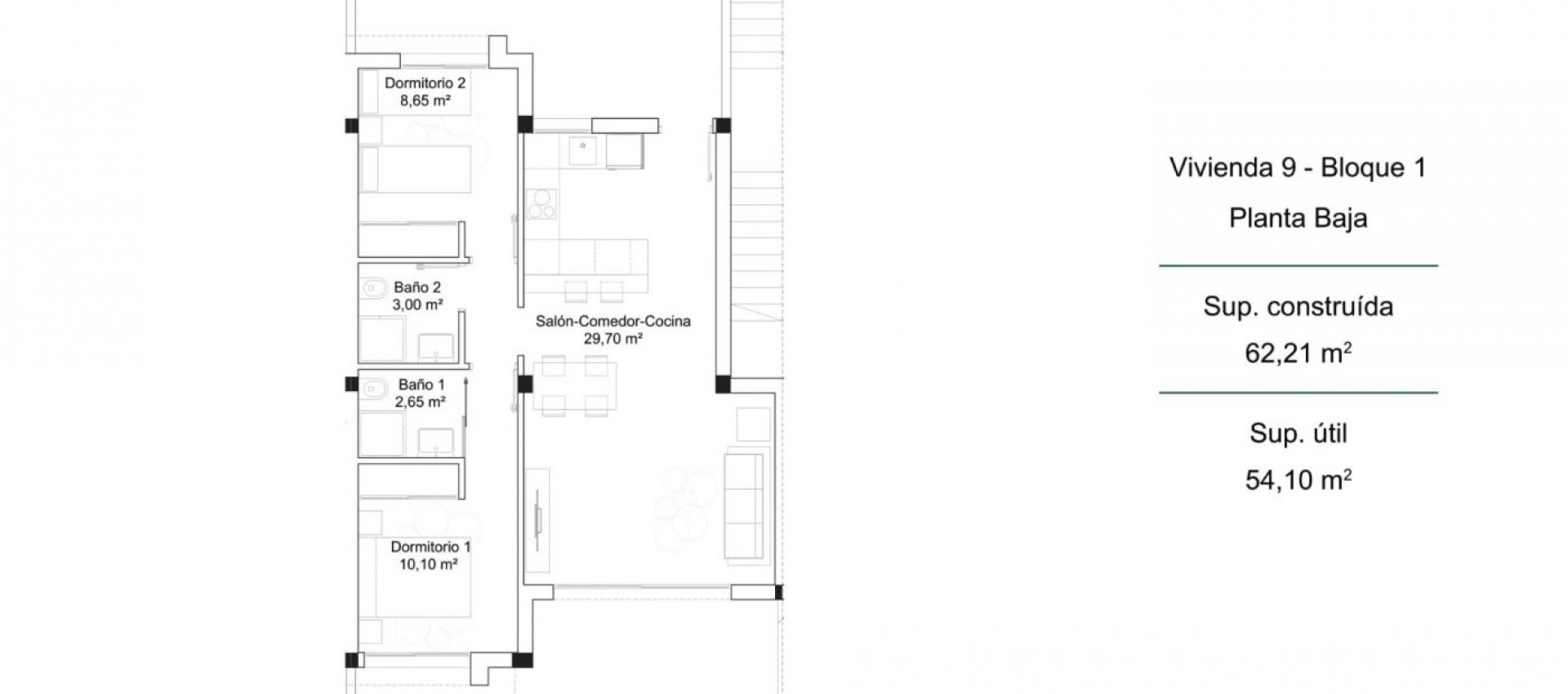 New Build - Bungalow - Orihuela Costa - Pau 26