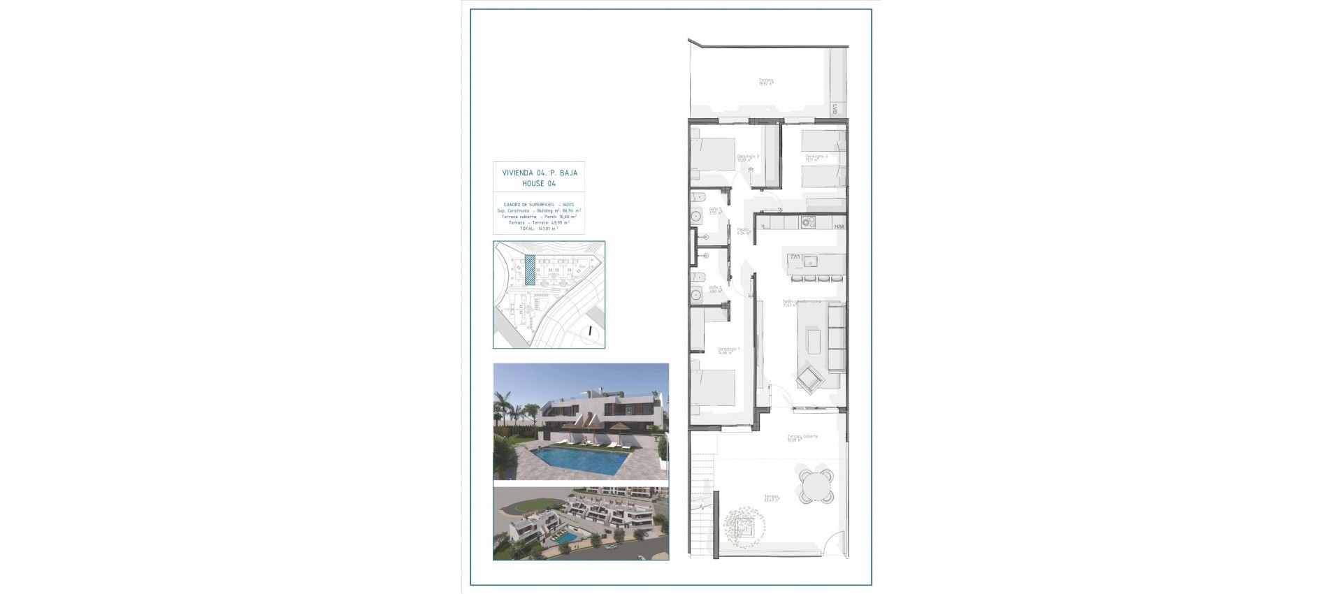 New Build - Bungalow - Vera - Pueblo Salinas