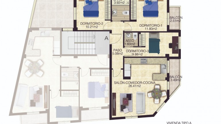 New Build - Apartment / flat - Jacarilla - pueblo