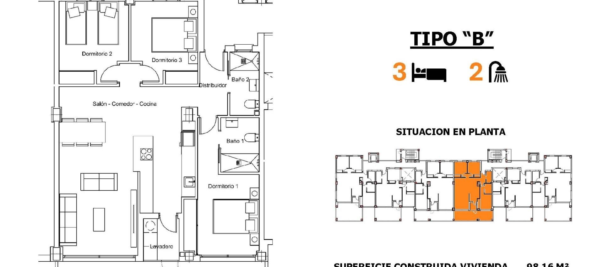 New Build - Apartment / flat - San Miguel de Salinas - Pueblo