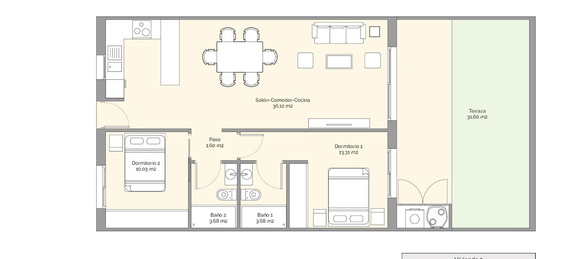 New Build - Apartment / flat - Finestrat - Puig Campana Golf