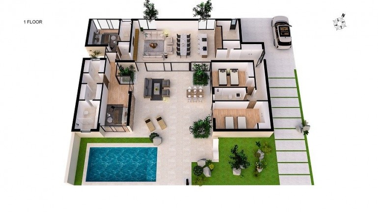 Nueva construcción  - Villa - Banos y Mendigo - Altaona Golf