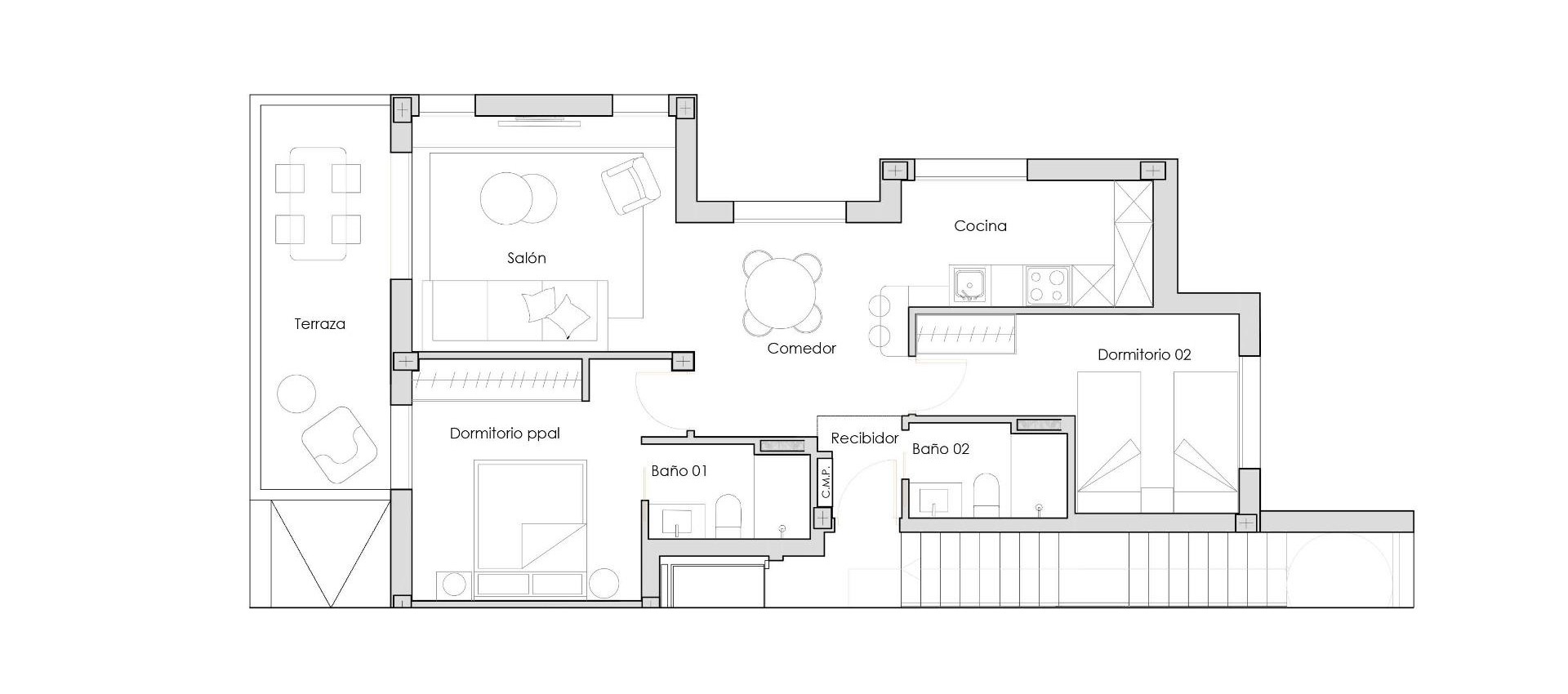 Nouvelle construction - Appartement - Torre Pacheco - Santa Rosalía