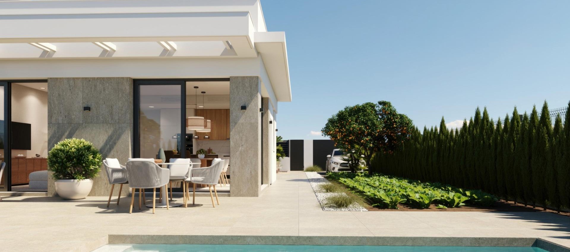 Nouvelle construction - Villa - Fuente Álamo - Hacienda Del Álamo Golf