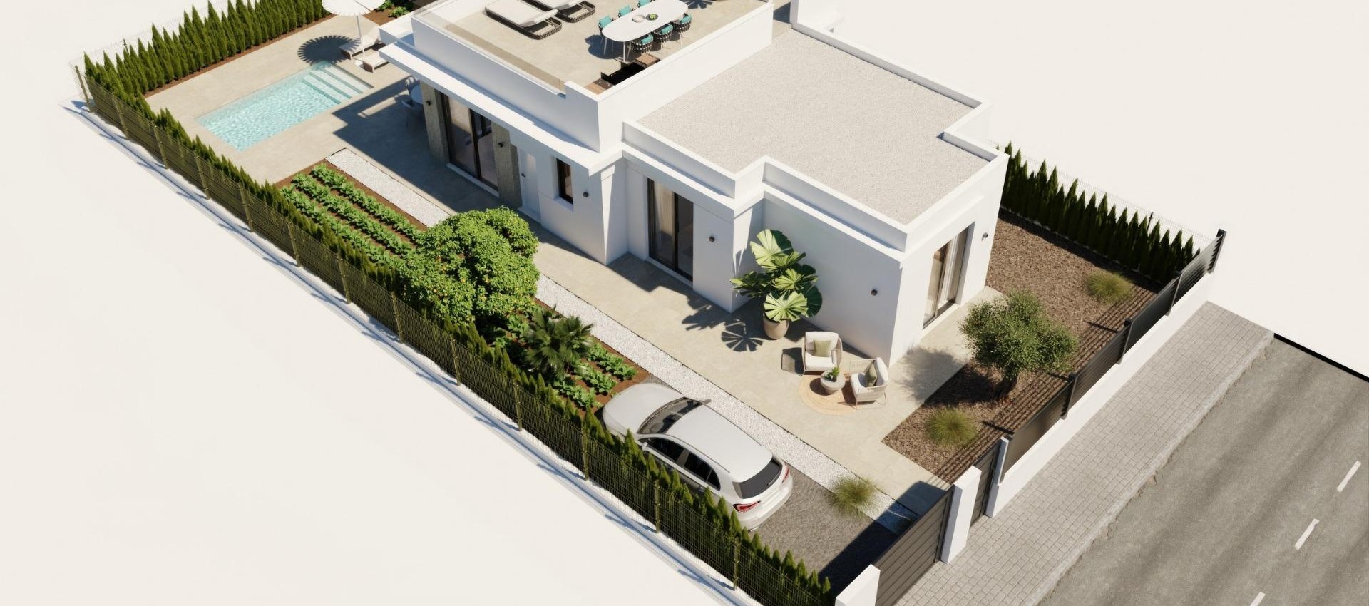 Nouvelle construction - Villa - Fuente Álamo - Hacienda Del Álamo Golf