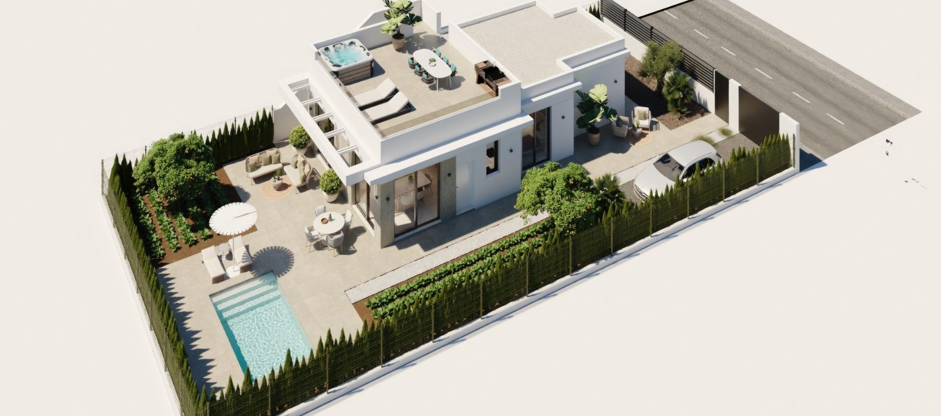 Nouvelle construction - Villa - Fuente Álamo - Hacienda Del Álamo Golf