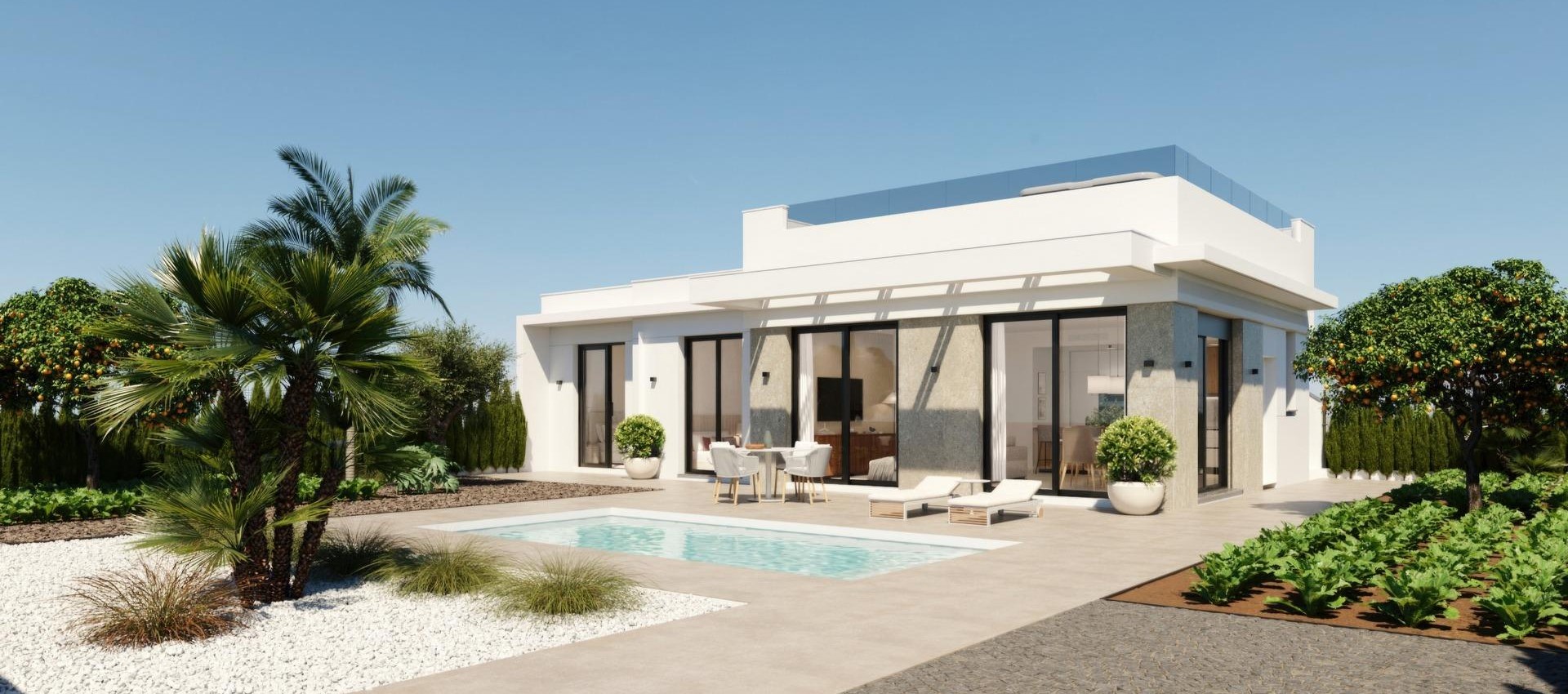 Nouvelle construction - Villa - Fuente Álamo - Hacienda Del Álamo Golf