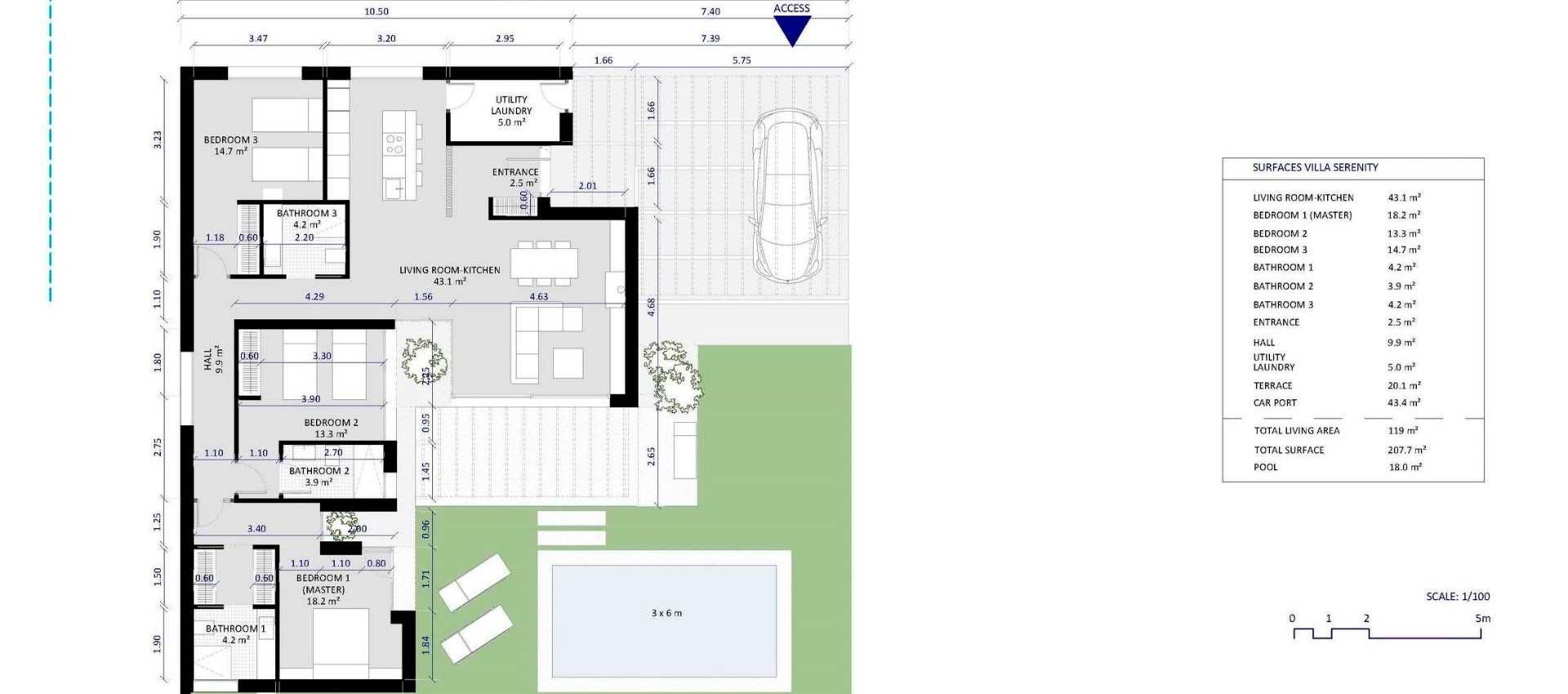 Nueva construcción  - Villa - Banos y Mendigo - Altaona Golf