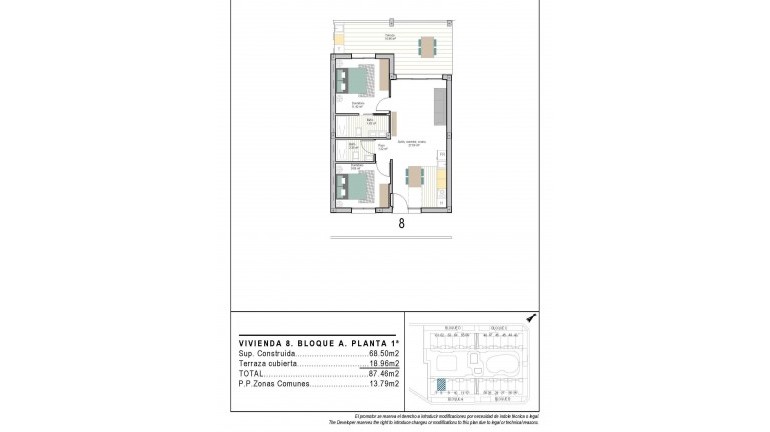 New Build - Apartment / flat - Torre Pacheco - San Cayetano