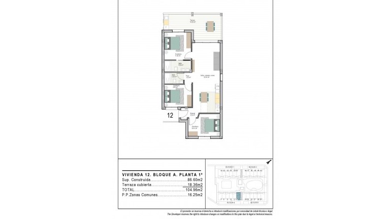 New Build - Apartment / flat - Torre Pacheco - San Cayetano