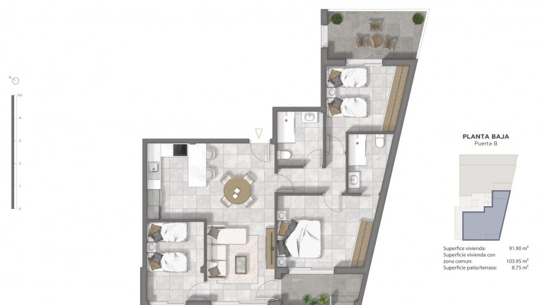 New Build - Apartment / flat - Guardamar del Segura - Pueblo
