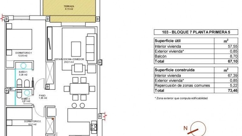 Nouvelle construction - Appartement - Vera - El Playazo