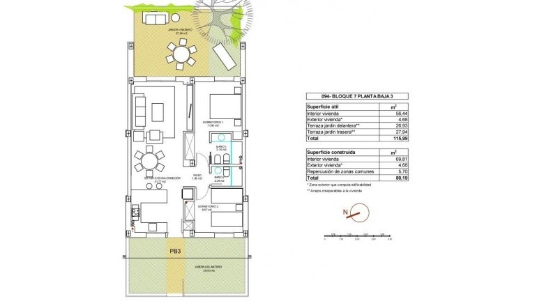 Nouvelle construction - Appartement - Vera - El Playazo