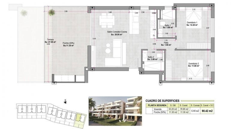 New Build - Apartment / flat - Alhama De Murcia - Condado De Alhama