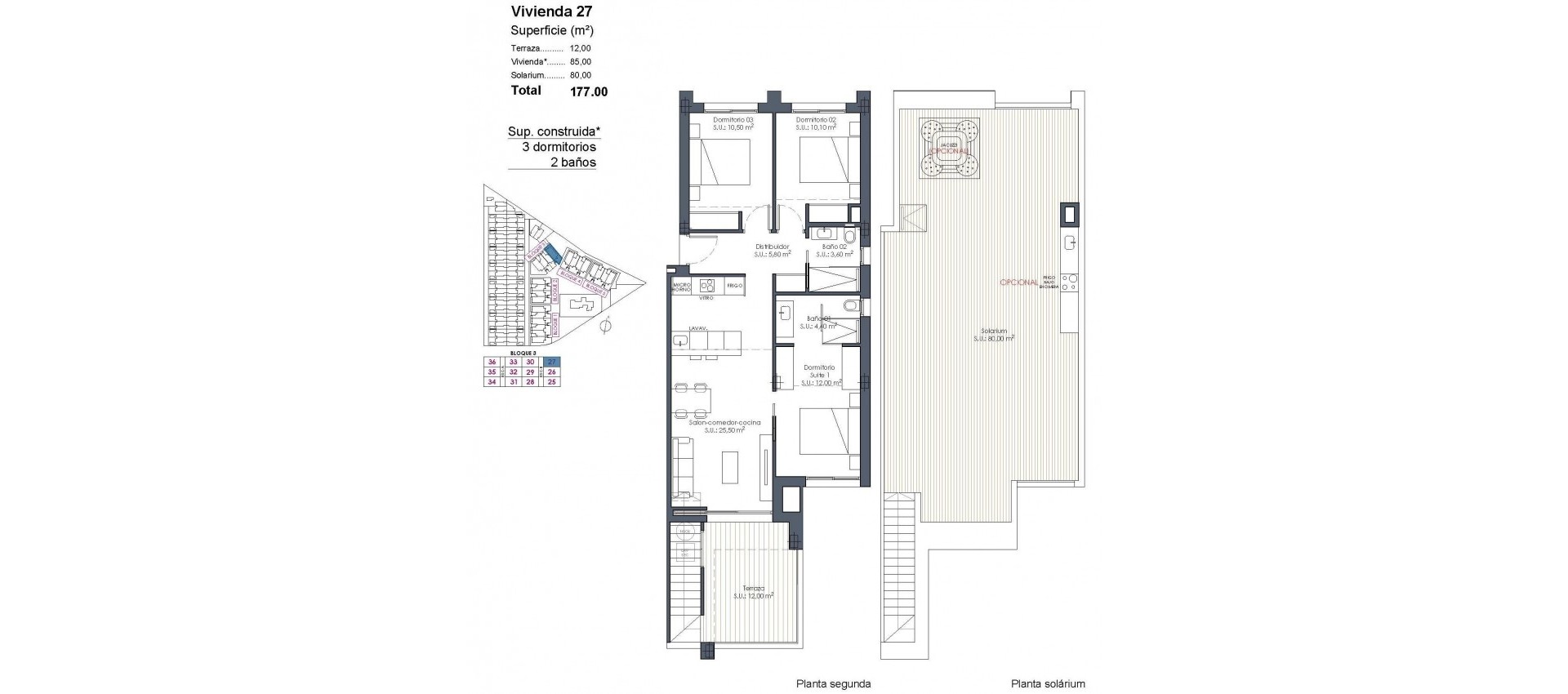 Nouvelle construction - Attique - Los Alcazares - Serena Golf