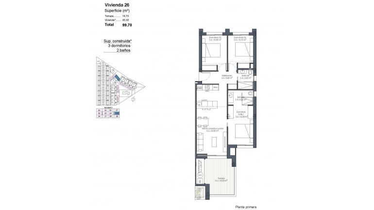 Nouvelle construction - Appartement - Los Alcazares - Serena Golf